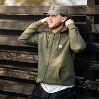 Nash Make It Happen Badge Zipped Hoodies Green